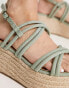 Фото #2 товара MIM Donatella platform rope sole sandal in blue