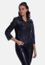 Фото #2 товара Women's Leather Jacket Half Sleeve Black