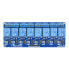 Фото #7 товара Optoisolation relay module 8 channel - 10A/250VAC contacts - 12V coil - blue