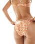 Фото #4 товара Brave Soul bikini bottoms in citron orange print