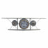 Фото #1 товара Часы настенные DKD Home Decor Стекло Железо Самолет Деревянный MDF Темно-серый (120 x 21 x 33,5 cm)