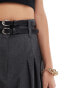 River Island wide leg trouser co-ord in dark grey DUNKELGRAU, 36 - фото #3