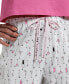 Women's Sleepwell Printed Knit Capri Pajama Pant Made with Temperature Regulating Technology