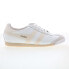 Фото #1 товара Gola Harrier 50 Leather CMA504 Mens White Leather Lifestyle Sneakers Shoes 7