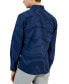 Фото #2 товара Men's Ocean Wave Regular-Fit Stretch Printed Button-Down Shirt, Created for Macy's