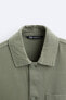 Фото #9 товара Куртка-рубашка из рельефной ткани ZARA