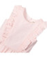 Girls' Seersucker Flutter Sleeve Open Back Dress, Toddler Light Pink Seersucker, 2T - фото #2