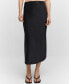 ფოტო #3 პროდუქტის Women's Midi Satin Skirt