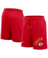 Фото #1 товара Men's Red Kansas City Chiefs Arched Kicker Shorts