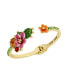 Фото #2 товара Faux Stone Flower Bangle Bracelet