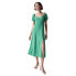 Фото #1 товара SALSA JEANS Flowy Puff Short Sleeve Midi Dress