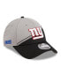 Фото #1 товара Men's Gray, Black New York Giants 2023 Sideline 9FORTY Adjustable Hat