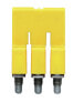 Фото #2 товара Weidmüller WQV 2.5/3 - Cross-connector - 50 pc(s) - Polyamide - Yellow - -60 - 130 °C - V0