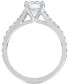 ფოტო #3 პროდუქტის Diamond Split Shank Engagement Ring (5/8 ct. t.w.) in 14k White Gold