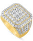Фото #1 товара Кольцо Macy's Diamond Cluster 10k Gold