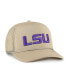 ფოტო #3 პროდუქტის Men's Khaki LSU Tigers Foam Front Mesh Trucker Snapback Hat