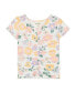 ფოტო #1 პროდუქტის Big Girls Printed Rib Top with Front Ruching