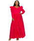 Фото #2 товара Plus Size Isabel Tiered Maxi Dress