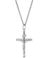 ფოტო #1 პროდუქტის Crucifix Pendant Necklace in Sterling Silver