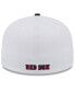 Фото #4 товара Men's White, Navy Boston Red Sox State 59FIFTY Fitted Hat