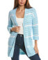 Фото #1 товара Forte Cashmere Texture Stripe Cardigan Women's