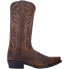 Dan Post Boots Renegade Distressed Embroidered Snip Toe Cowboy Mens Brown Dress