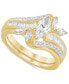 ფოტო #1 პროდუქტის Diamond Marquise Swirl Bridal Set (1 ct. t.w.) in 14k Gold