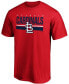 Men's Red St. Louis Cardinals Team Logo End Game T-shirt