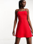 Фото #5 товара Urban Revivo cami mini dress in red