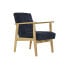 Фото #1 товара Кресло DKD Home Decor Синий полиэстер Светло-коричневый Сосна (63 x 68 x 81 cm)