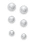 ფოტო #1 პროდუქტის Set of 3 Ball Stud Earrings in Sterling Silver, Created for Macy's