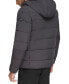 Фото #2 товара Men's Chevron Stretch Jacket With Sherpa Lined Hood