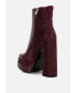 Фото #3 товара Womens dryday diamante zip up block heel boots