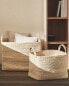 Rectangular seagrass basket