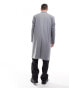 ASOS DESIGN smart oversized dad coat in grey