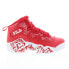 Фото #1 товара Fila MB 1BM01742-611 Mens Red Leather Lace Up Lifestyle Sneakers Shoes