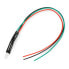 Фото #2 товара LED 5mm 12V with resistor and wire - bicolor red/green - common cathode - 5pcs.