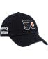 Фото #1 товара Men's Black Philadelphia Flyers Clean Up Adjustable Hat