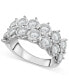 ფოტო #1 პროდუქტის Diamond Double Row Miracle Plate Band (2 ct. t.w.) in 14k White Gold