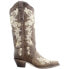 Фото #2 товара Corral Boots Floral Rhinestone Embroidery Snip Toe Cowboy Womens Brown Casual B