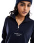 Фото #1 товара Noisy May 1/4 zip chamonix sweater in navy