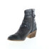 Фото #4 товара Roan by Bed Stu Jag F858010 Womens Black Leather Casual Dress Boots 6