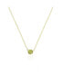 ფოტო #1 პროდუქტის Peridot Single Bezel Necklace 14K Gold