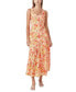 Фото #1 товара Women's Floral-Print Sleeveless Slip Dress