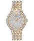 ფოტო #1 პროდუქტის Men's Phantom Crystal-Accent Two-Tone Stainless Steel Bracelet Watch 40mm