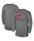 Men's and Women's Heather Gray Chicago Bulls 2023/24 Legend On-Court Practice Long Sleeve T-shirt