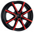 Фото #1 товара Колесный диск литой Mak Milano 4 black and red 6.5x16 ET40 - LK4/100 ML72