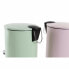 Rubbish bin DKD Home Decor LB-181142 Pink Mint Metal 3 L (2 Units)