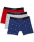 Men's 3pk. Regular-Fit Stretch Mini-Croc Boxer Briefs