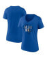 Фото #2 товара Women's Blue Dallas Mavericks Hometown Collection All In V-Neck T-shirt